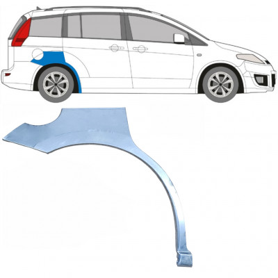 Reparaturni lim stražnjeg blatobrana za Mazda 5 2005-2010 / Desno 6687