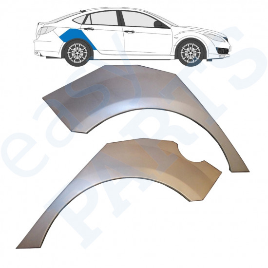 Reparaturni lim stražnjeg blatobrana za Mazda 6 2007-2012 / Lijevo+Desno / Set 9762