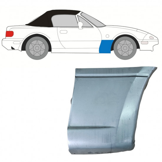 Reparaturni lim prednjeg blatobrana za Mazda MX-5 1989-1998 / Desno 8066