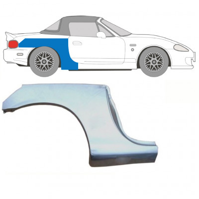 Veliki reparaturni lim stražnjeg blatobrana za Mazda MX-5 1998-2005 NB / Desno 9327