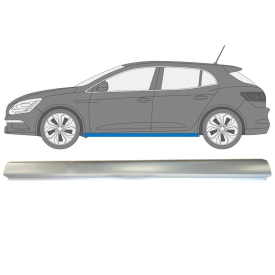 Lim praga za Renault Megane 2016- / Lijevo 15008 Lim praga za Renault Megane 2016- / Lijevo 15008