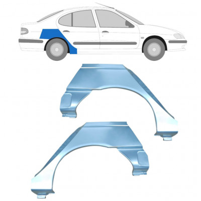 Reparaturni lim stražnjeg blatobrana za Renault Megane Classic 1995-2003 / Lijevo+Desno / Set 10602