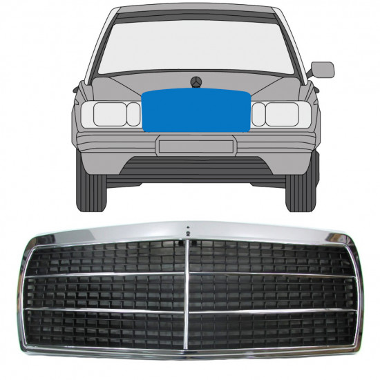 Rešetka za Mercedes 190 W201 1982-1993 7516