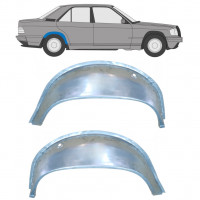 Unutarnji reparaturni lim stražnjeg blatobrana za Mercedes 190 1982-1993 / Lijevo+Desno / Set 9837