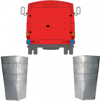 Reparaturni lim stražnjeg kuta za Mercedes 406-608d 1968-1986 / Set 11442