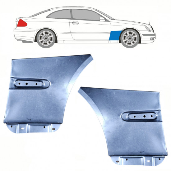 Reparaturni lim prednjeg blatobrana za Mercedes CLK 2002-2009 / Lijevo+Desno / Set 10105