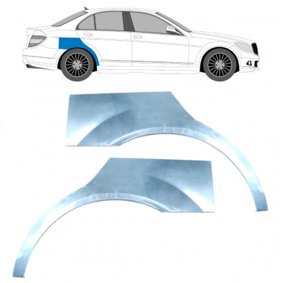Reparaturni lim stražnjeg blatobrana za Mercedes C-class 2007-2014 / Lijevo+Desno / Set 10410