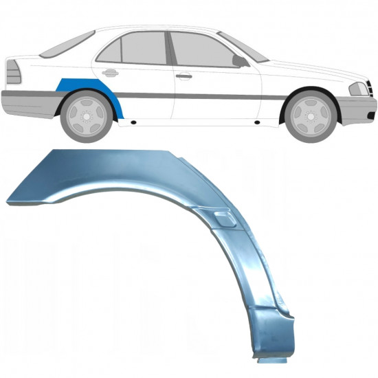 Reparaturni lim stražnjeg blatobrana za Mercedes C-class 1993-2001 / Desno 6715