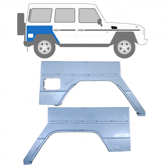 Reparaturni lim stražnjeg blatobrana za Mercedes G-Class 1992- / Lijevo+Desno / Set 9179