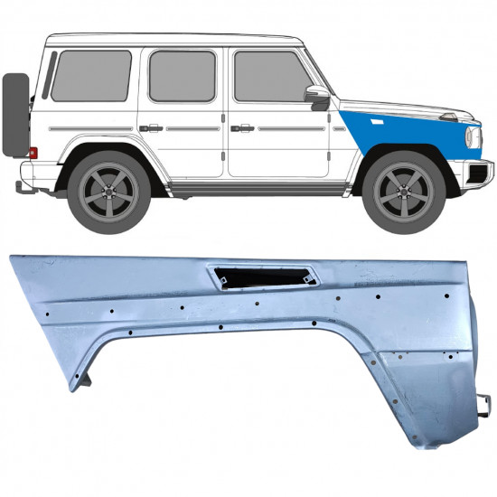 Prednji blatobran za Mercedes G-Class W463 1997- / Desno 6521