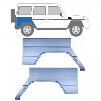 Reparaturni lim stražnjeg blatobrana za Mercedes G-Class 1979- / Lijevo+Desno / Set 9535