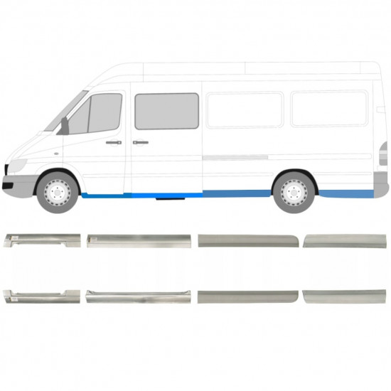 Set reparaturnih dijelova za Mercedes Sprinter 1995- / LWB / Lijevo+Desno /  6757