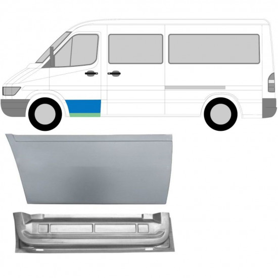 Reparaturni lim prednjih vrata za Mercedes Sprinter 1995-2006 / Lijevo / Set 10562