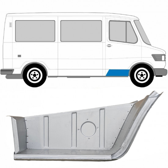 Reparaturni lim prednjeg stepenika za Mercedes T1 1977-1996 / Desno 9070