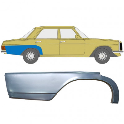 Reparaturni lim stražnjeg blatobrana za Mercedes W114 W115 1968-1977 / Desno 6809