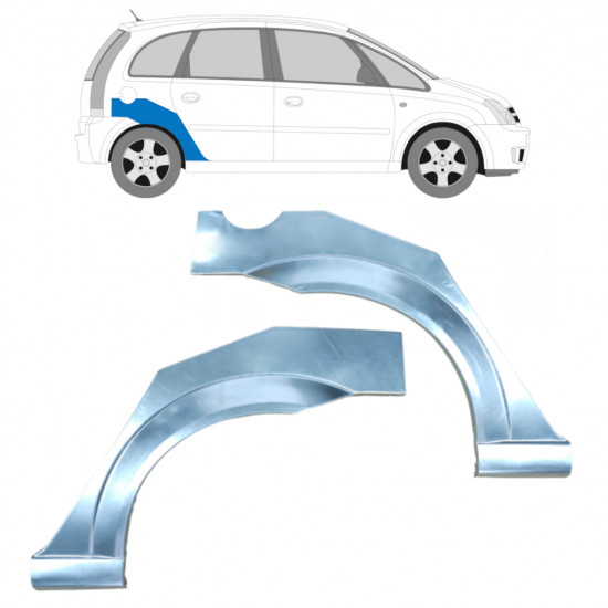 Reparaturni lim stražnjeg blatobrana za Opel Meriva 2003-2010 / Lijevo+Desno / Set 9254