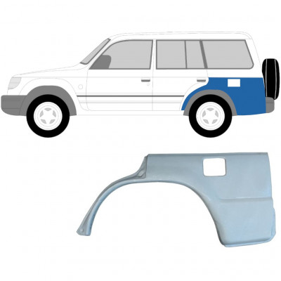 Reparaturni lim stražnjeg blatobrana za Mitsubishi Pajero 1991-1999 / Lijevo 5476