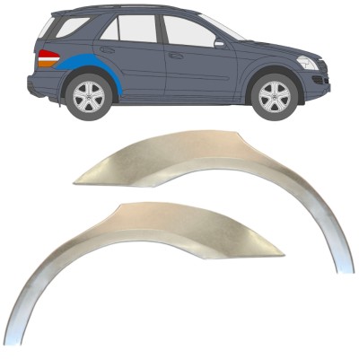 Reparaturni lim stražnjeg blatobrana za Mercedes-Benz M-Class ML W164 2005-2011 / Lijevo+Desno / Set 14931