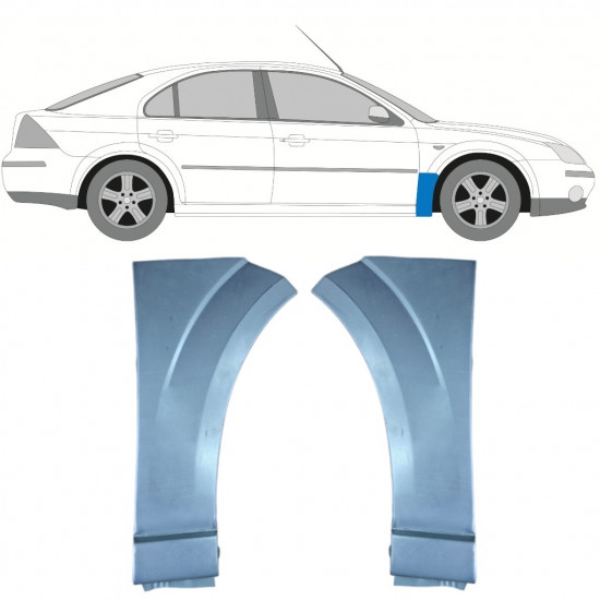 Reparaturni lim prednjeg blatobrana za Ford Mondeo 2000-2007 / Lijevo+Desno / Set 10049