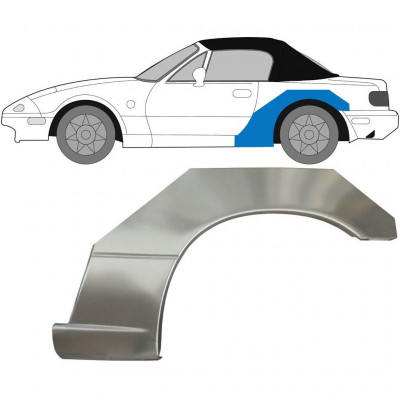 Reparaturni lim stražnjeg blatobrana za Mazda MX-5 1989-1998 / Lijevo 6695