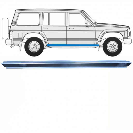 Lim praga za Nissan Patrol 1990-1997 / Lijeva = Desna (simetrična) 8598