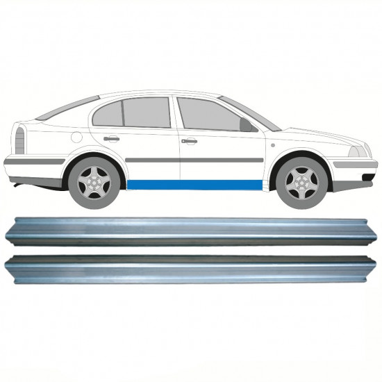 Lim praga za Skoda Octavia 1996-2010 / Lijeva = Desna (simetrična) / Set 10333