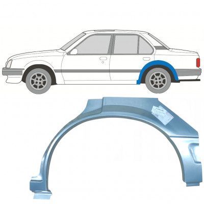 Reparaturni lim stražnjeg blatobrana za Opel Ascona C / Vauxhall Cavalier 1981-1988 / Lijevo 7292