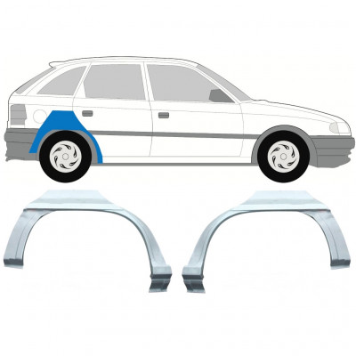 Reparaturni lim stražnjeg blatobrana za Opel Astra 1991-2002 / Lijevo+Desno / HATCHBACK / Set 9686