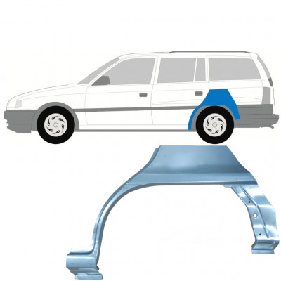 Reparaturni lim stražnjeg blatobrana za Opel Astra 1991-2002 / Lijevo / COMBI 7260