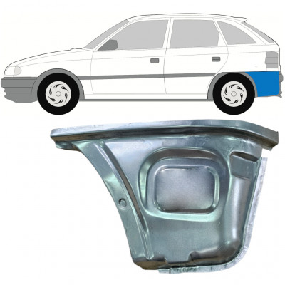 Reparaturni lim stražnjeg kuta za Opel Astra 1991-2002 / Lijevo 11102