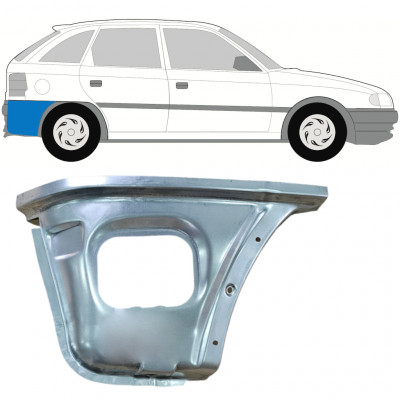 Reparaturni lim stražnjeg kuta za Opel Astra 1991-2002 / Desno 11101
