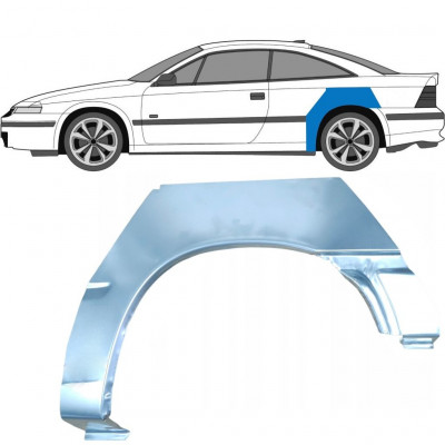 Reparaturni lim stražnjeg blatobrana za Opel Calibra 1990-1997 / Lijevo 6356