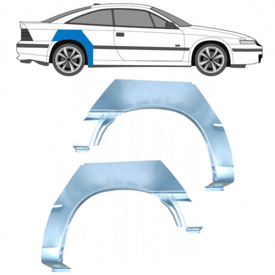 Reparaturni lim stražnjeg blatobrana za Opel Calibra 1990-1997 / Lijevo+Desno / Set 10694