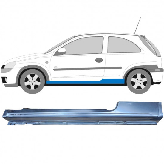 Lim praga za Opel Corsa 2000-2010 / Lijevo 6878