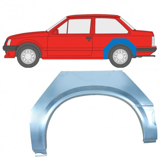 Reparaturni lim stražnjeg blatobrana za Opel Corsa A 1982-1993 / Lijevo 11019