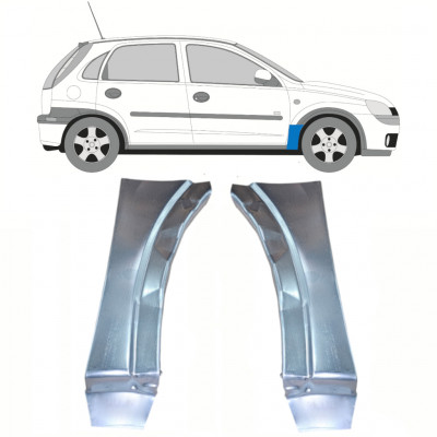 Reparaturni lim prednjeg blatobrana za Opel Corsa 2000-2010 / Lijevo+Desno / Set 10180