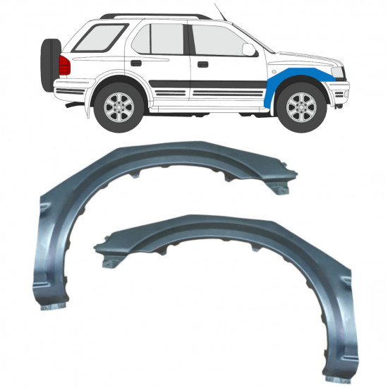 Reparaturni lim prednjeg blatobrana za Opel Frontera B 1999-2002 / Lijevo+Desno / Set 9994