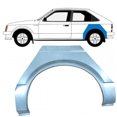 Reparaturni lim stražnjeg blatobrana za Opel Kadett D 1979-1984 / Lijevo 7903