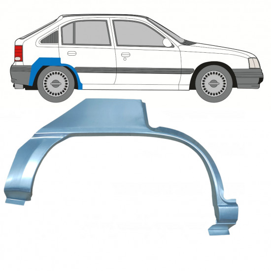 Reparaturni lim stražnjeg blatobrana za Opel Kadett 1984-1993 / Desno 7908