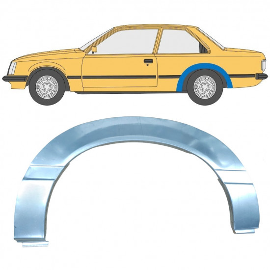 Reparaturni lim stražnjeg blatobrana za Opel Rekord E 1977-1986 / Lijevo 11038