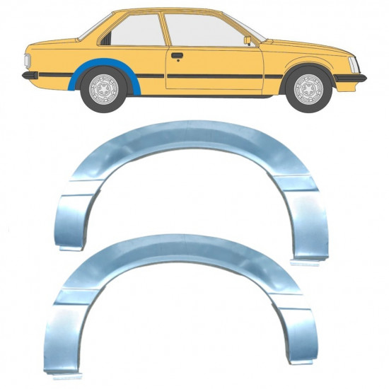 Reparaturni lim stražnjeg blatobrana za Opel Rekord E 1977-1986 / Lijevo+Desno / Set 11039