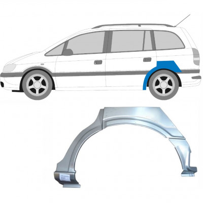 Reparaturni lim stražnjeg blatobrana za Opel Zafira 1999-2005 / Lijevo 6889