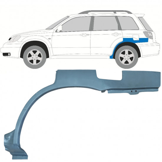 Reparaturni lim stražnjeg blatobrana za Mitsubishi Outlander 2003-2007 / Lijevo 11538