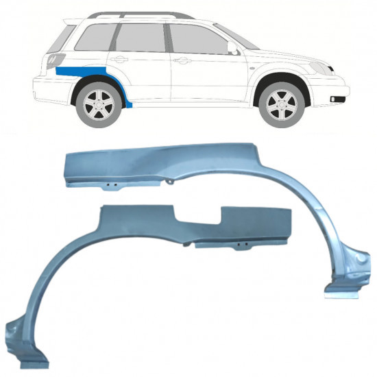 Reparaturni lim stražnjeg blatobrana za Mitsubishi Outlander 2003-2007 / Set 11539