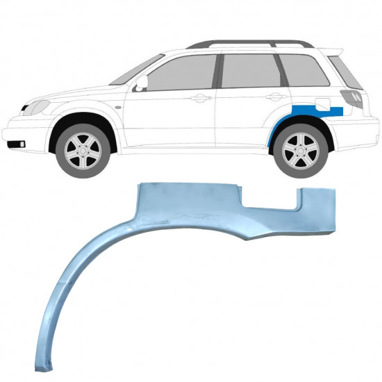 Reparaturni lim stražnjeg blatobrana za Mitsubishi Outlander 2003-2007 / Lijevo 6027