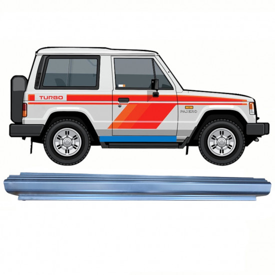 Lim praga za Mitsubishi Pajero 1982-1992 / Lijeva = Desna (simetrična) 8697