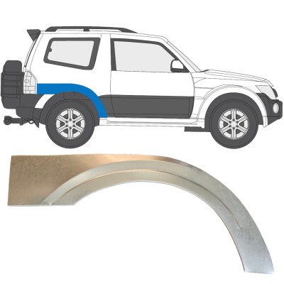 Reparaturni lim stražnjeg blatobrana za Mitsubishi Pajero 2006-2021 / Desno 14837