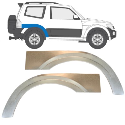 Reparaturni lim stražnjeg blatobrana za Mitsubishi Pajero 2006-2021 / Lijevo+Desno / Set 14839