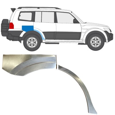 Reparaturni lim stražnjeg blatobrana za Mitsubishi Pajero 2006-2021 / Desno 14840