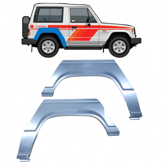 Reparaturni lim stražnjeg blatobrana za Mitsubishi Pajero 1982-1992 / Lijevo+Desno / Set 9998